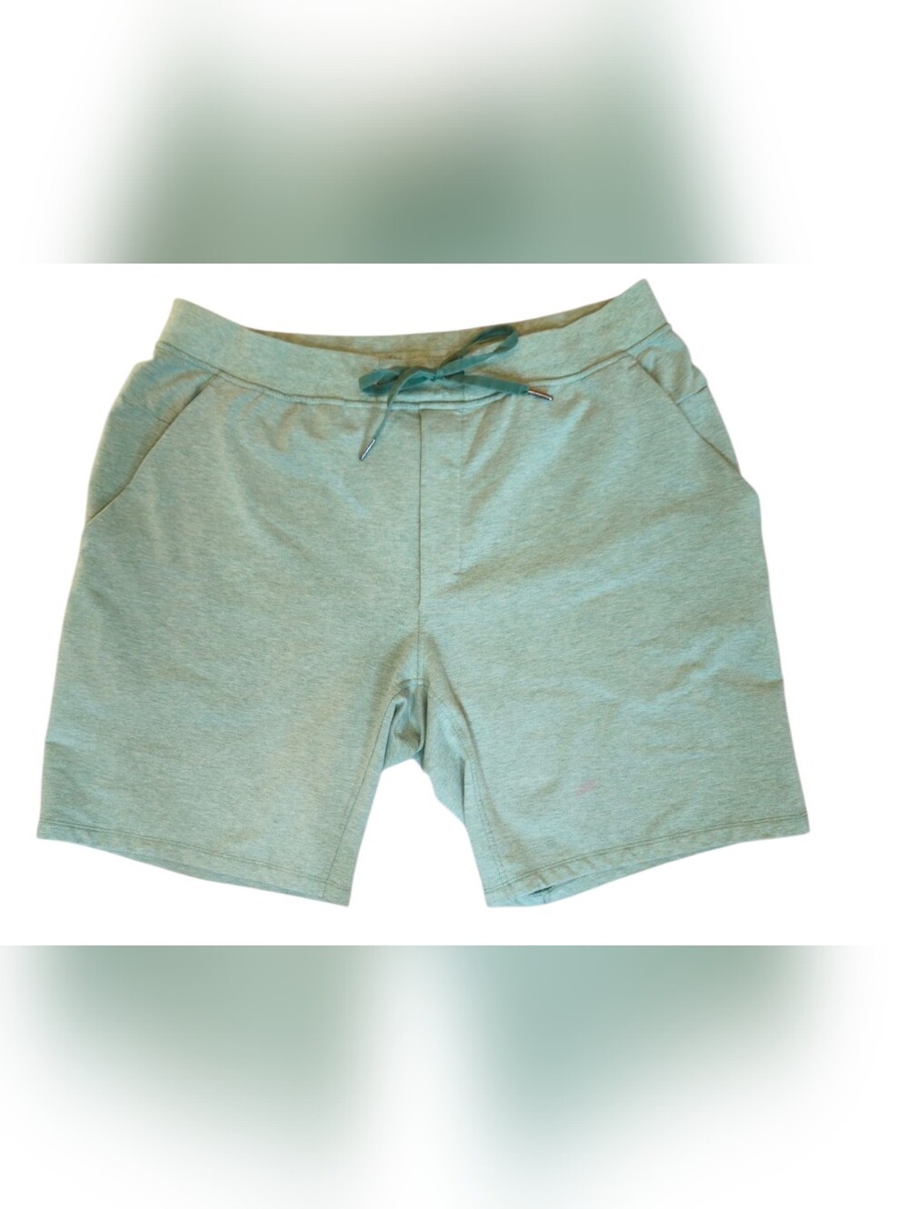 Lululemon City Sweat Short 9" Heathered Green Haze Men's Lg Jogger Lounge Short